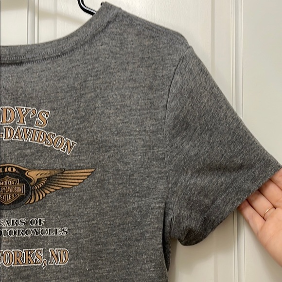 Harley-Davidson Grand Forks ND Fitted Short Sleeve Tee - Size Small - Picture 9 of 10
